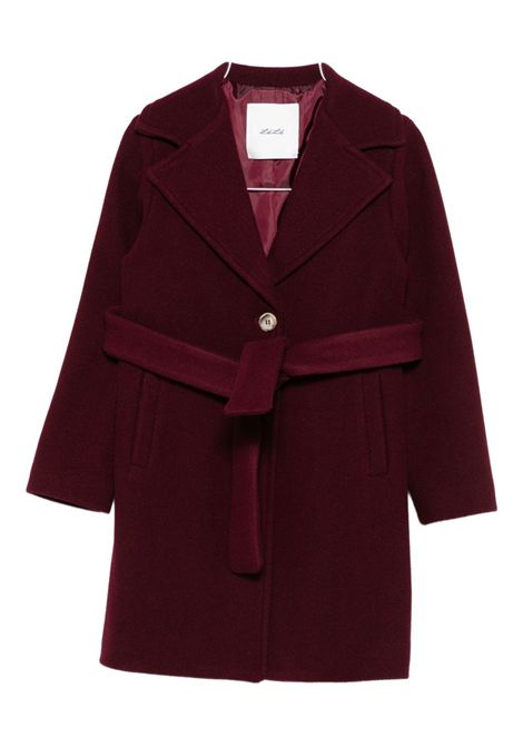 Cappotto con cintura Lù-Lù BY MISS GRANT | LL4098BORDEAUX